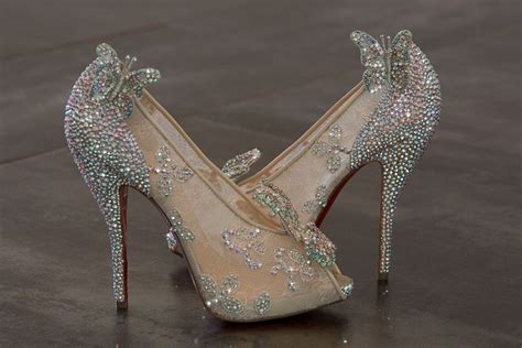 christian louboutin cinderella wedding shoes.